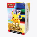 Pokémon TCG: 30th Celebration Booster Bundle — pudełko z Pikachu, Mew i Mewtwo